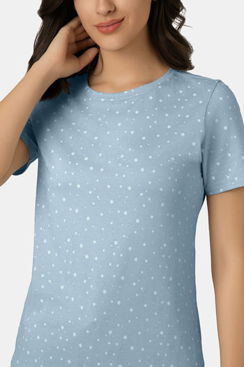 Amante Cotton Top - Celestial Blue Print — image 4